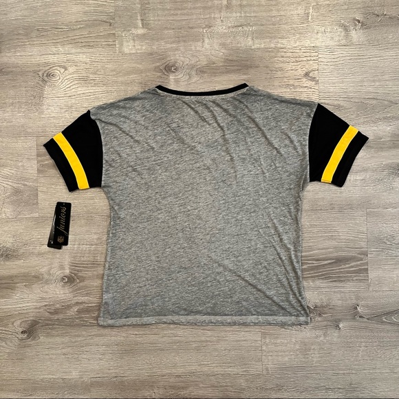NFL Pittsburgh Steelers Blocked V-Neck Tee - Picture 3 of 6